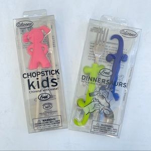FRED set of spoon and fork and pair of chopsticks